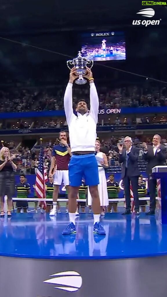 Novak Djokovic Instagram - Novak is a pro at lifting trophies 😅
