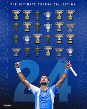 Novak Djokovic Instagram - 🏆 x 24