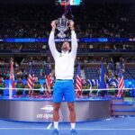 Novak Djokovic Instagram – 🏆🙏🏼2️⃣4️⃣💜💛 #USOpen US Open Tennis