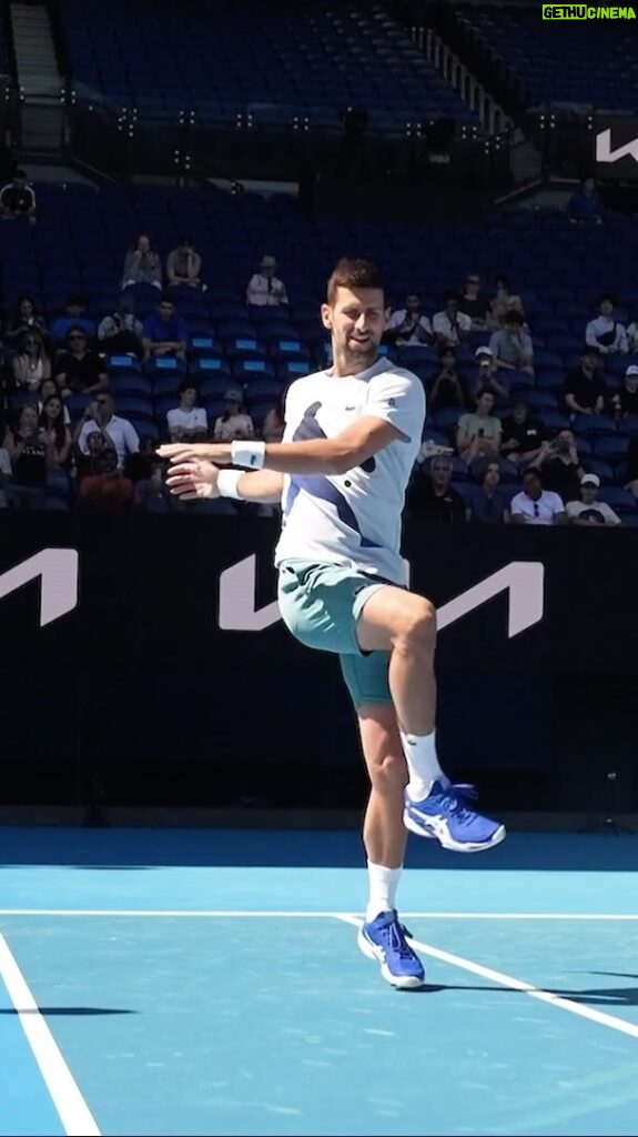 Novak Djokovic Instagram - Karaoke King 👑 🎤 @djokernole Melbourne, Victoria, Australia