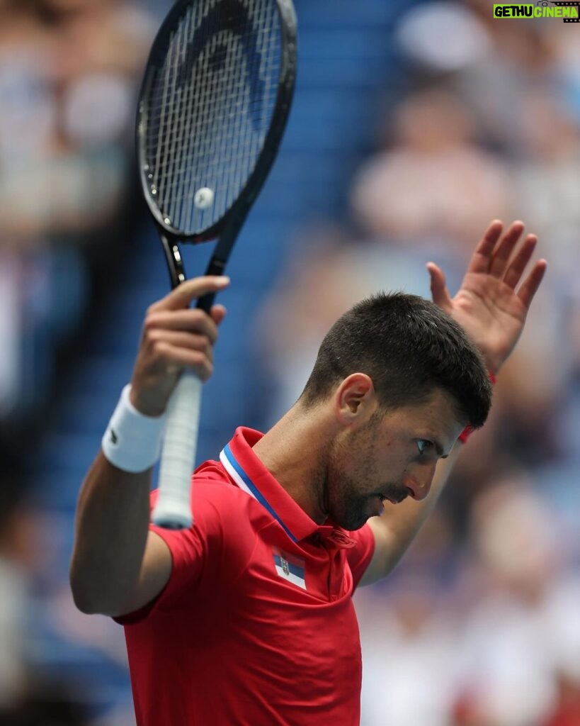 Novak Djokovic Instagram - 🇨🇿 1-1 🇷🇸 @djokernole sends the tie to a deciding mixed doubles, with a gutsy 6-1, 6-7(3), 6-1 victory over Lehecka! #UnitedCup RAC Arena