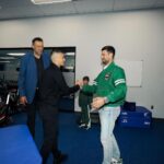 Novak Djokovic Instagram - Thank you @lagalaxy @intermiamicf @mls for the hospitality. A great American football experience ⚽️👍 Los Angeles, California