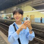 Oh Han-kyul Instagram – 오늘도 미션클리어✨ 
.
#오한결 #청소년배우오한결 
#기차타고_미팅가는길🚂👣 
#나는너를담고너는풍경을담고😊
#사진에진심인한결📸 
#나름작품만드는중😆 
#수고했어오늘도💕