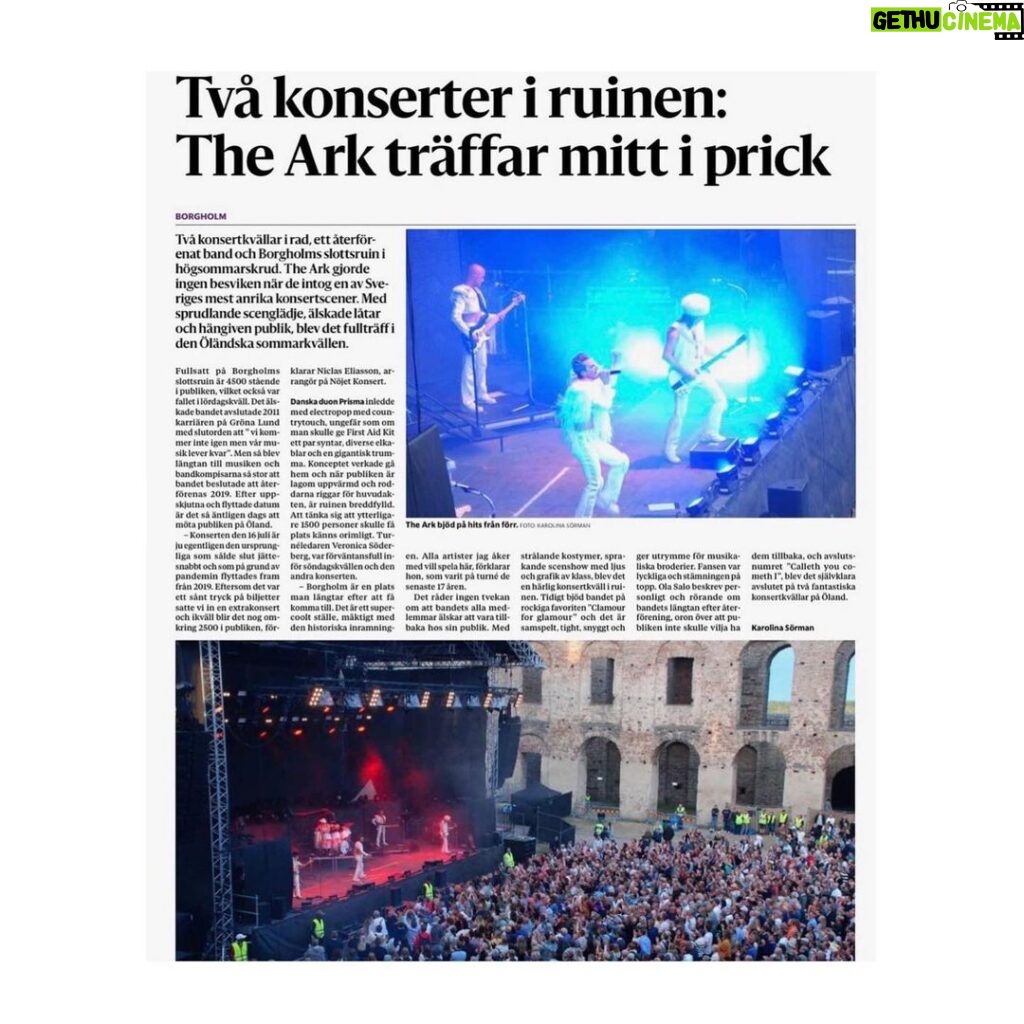 Ola Salo Instagram - Great review all over after the Borgholm gigs! Tonight we hit Skule Naturscen, Höga Kusten!