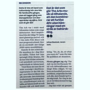 Ola Salo Instagram - Rave review in Ystads Allehanda!
