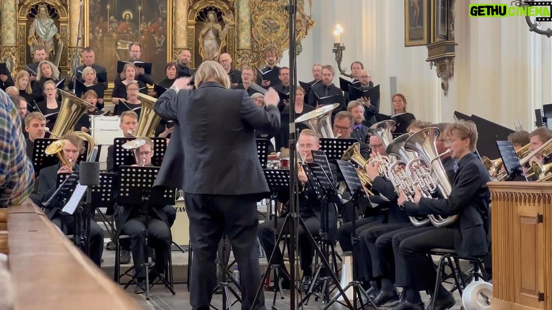 Ola Salo Instagram - Time flies! One month today since the performance of “Trumpets Blow”. I’m so glad Brass Music Skåne gave me the opportunity to write for this magnificent setting. Lunds Brass Band and Petri Sångare led by conductor Jörgen Flink lifted the piece to heights beyond what I had imagined. A huge thanks also to Andreas Wetterlund who not only made the orchestration of the piece, but also developed and sophisticated my original arrangement with his deep knowledge about what brass bands and choirs can do. Last but not least a massive thanks to my friend and collegue Christopher Dominique who helped me sort out my ideas and put down my original version in notes. It was a blast!