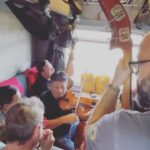 Ola Salo Instagram - On the train home from Stockholm I met this lovely group of musicians called @acusticomalmo . They were jamming in their compartment and of course I couldn’t resist joining in!