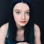 Olive Elise Abercrombie Instagram - Skelly’s up so ofc Olive’s in her Corpse Bride era