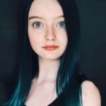 Olive Elise Abercrombie Instagram - Skelly’s up so ofc Olive’s in her Corpse Bride era