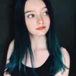 Olive Elise Abercrombie Instagram - Skelly’s up so ofc Olive’s in her Corpse Bride era