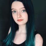 Olive Elise Abercrombie Instagram - Skelly’s up so ofc Olive’s in her Corpse Bride era
