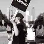 Olive Elise Abercrombie Instagram - ✊ Thanks to all the organizers today (and @kingofpops 😋) for a beautiful solidarity walk. #sagaftrastrong #wgastrong #atl Atlanta, Georgia