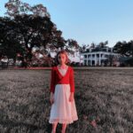 Olive Elise Abercrombie Instagram – Just wandering around the Oracle set looking for ghosts 🖤 #bts #oracle 
Olive loved playing around with tintype style photos. Felicity Plantation