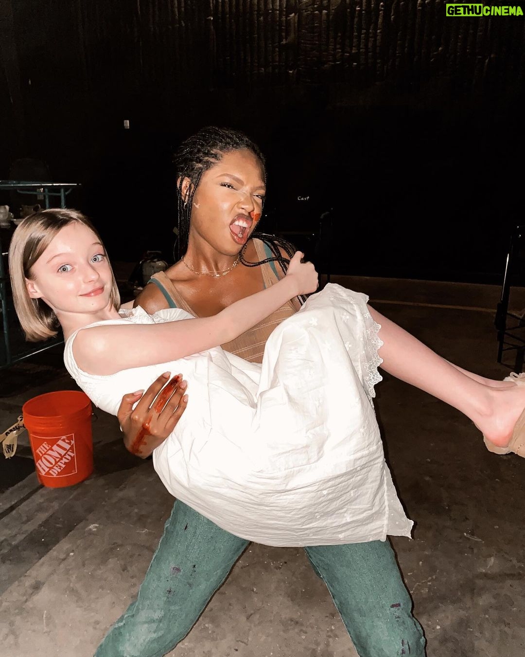 Olive Elise Abercrombie Instagram - Happy Holidays and Sweet Nightmares! Excited to share some Oracle BTS with you. :) Some great folks worked on this show and Olive was truly sad to leave when it all ended. 🖤 New Orleans, Louisiana