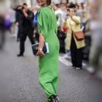 Olivia Palermo Instagram - 💚 @victoriabeckham | SS24 with @victoriabeckhambeauty | #PFW 👗🕶️👛: @victoriabeckham 👢: @stuartweitzman 💄: @shaynagold for @victoriabeckhambeauty 💇🏼‍♀️: @stefanbertin 📷: (1) @essbeephoto (2) @wheresmydriver (3,4) @marwan_photographer (5) @samsphotographyparis (6) @darren_gerrish Paris, France