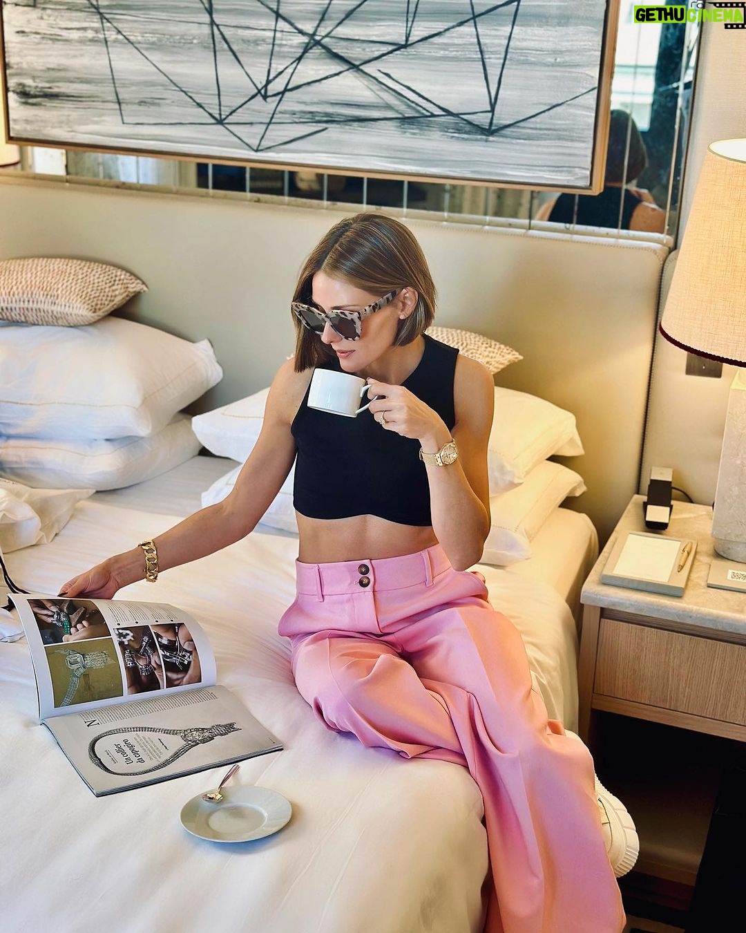 Olivia Palermo Instagram - ๐๐ซโจLove my Fashion Hotel ๐ฐ every detail is always perfect! Itโs wonderful to call it home when Iโm in Milian ๐ซ ๐ซโบ๏ธ๐๐ผโโ๏ธ๐Thank you for everything always ๐ @parkhyattmilano #ParkHyattMilano #TheHeartOfMilan #ParkHyatt Park Hyatt Milano