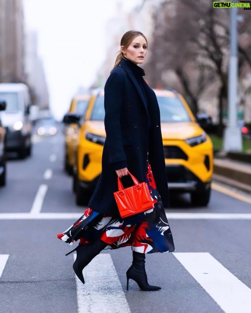 Olivia Palermo Instagram - Vroom vroom 🏎️💨 Red hot with the new @ferraristyle mini bag 👜 #adv #ferraristyle New York, New York