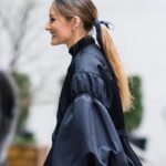 Olivia Palermo Instagram - Power Puff Girl 🖤 📷: @thestewartofny 🧥: @simonerocha_ 👕: @burberry 🩳: @zara 👢: @stuartweitzman 👛: @dior New York, New York