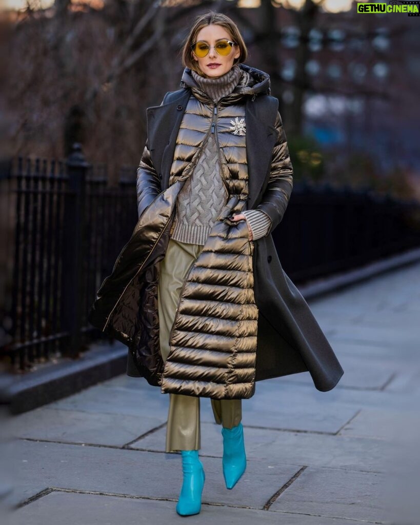 Olivia Palermo Instagram - Fighting the freeze in metallic @moorer_official 🥶 #ad #MooRER New York, New York