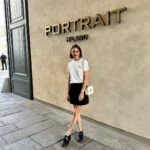 Olivia Palermo Instagram - ✨A portrait 🖼️in front of the Portrait in 📸portrait mode 😂 absolutely loved my stay here 🩷💕 @portraitmilano Portrait Milano