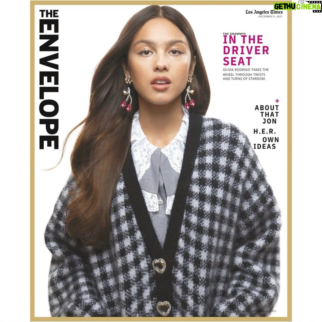 Olivia Rodrigo Instagram - thank u sooo much @latimes 🌷🌷🌷
