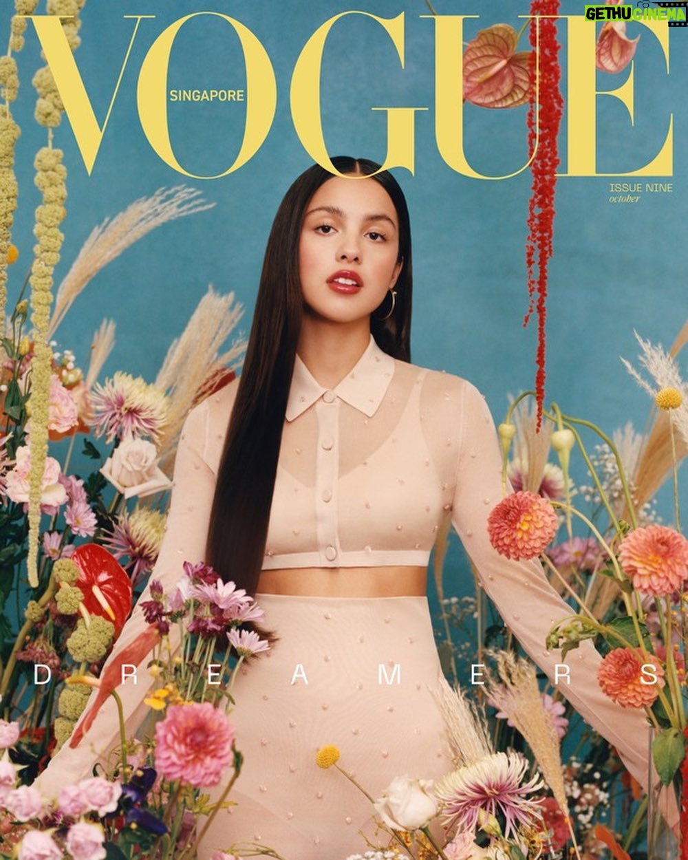 Olivia Rodrigo Instagram - what a dream @voguesingapore 🦋🦋🦋 CREDITS: Editor-in-Chief: @musingmutley Photographer: @peterashlee Fashion: @cococassibba Art director: @studionotes Hair: @claytonhawkins Make-up: @mollygreenwald Manicure: @nailzbyvee Casting: @jilldemling Producer: @paulpreiss