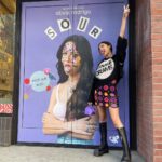Olivia Rodrigo Instagram - used to go to amoeba all the time as a tween to touch all the records and dream about what my own would look and feel like. yesterday I got to find out! been the coolest experience seeing the SOUR vinyl out in the world. thank u all for buying & listening. it means soooo much💜🖤💜🖤