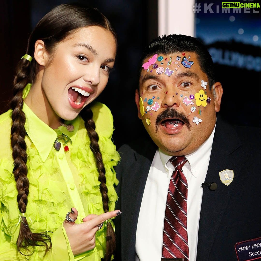 Olivia Rodrigo Instagram - thank u for having me @jimmykimmellive !!! also thank u to my mom who told me this president biden ice cream scoop was a shoe horn and let me repeat it on national television lolllll