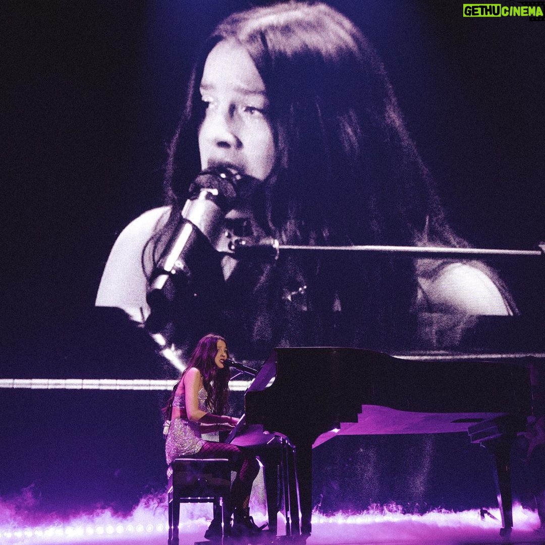 Olivia Rodrigo Instagram - first show of the GUTS world tour!!!! most exciting love filled night! thank you so much to everyone who came out 🌙❤️