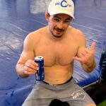 Olivier Aubin-Mercier Instagram - @oliaubin in recovery mode with @recap_products 👊🏻 - @oliaubin en mode récupération avec @recap_products 💪🏻 #athletequebecois #pfl #recoverymode #sports #RECAP #RECAPDRINK #canadiangangster #quebec