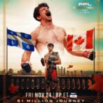 Olivier Aubin-Mercier Instagram - 𝑸𝒖𝒆𝒃𝒆𝒄 𝑰𝑺 𝑩𝑨𝑪𝑲 @oliaubin has his eyes set bringing back another PFL World Title to Canada 🇨🇦 [Friday, November 24th |🎟️in bio | #PFLWorldChampionship]