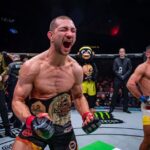 Ondřej Novotný Instagram - And NEEEW 🔥👑 @oktagonmma Lightweight Champion Silena cesta Ronyho, kdy naskocil na OKTAGON3 a od te doby se musel 4x vybudovat zpet po velkych zklamanich a porazkach. 1. Zraneni ve Vyzve, kterou mel podle mnohych ovladnout a stat se jejim sampionem 2. Prohra s Legierskym na OKT 12 3. Po 3 vitezstvich a narozeni syna prohra v covidove pevnosti s Bukim v 1.kole 4. Prohra po skvele bitve s Keitou, kterou si dlouho vycital 3 cesta za titulem uz byla ale uspesna a konecne vitezna👍🔥 Gratulace kamarade a jit jako Champ do @tipsportcz GAMECHANGER…. 😱 Tomu rikame v Survivor mit hezky terc na zadech😜