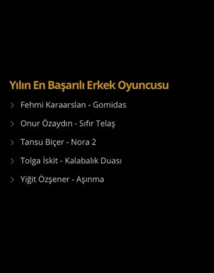 Onur Özaydın Instagram - Arkadaşlar, saat biraz geç ama şöyle güzel bir gelişme olunca paylaşmak istedim. 

Sıfır Telaş ile “Afife Tiyatro Ödülleri’nde”  Yılın En Başarılı Erkek Oyuncusu Ödülü’ne aday gösterildim🎭
@yapikrediafifetiyatroodulleri jürisine çok teşekkür ederim. Başta yönetmenim @douakal olmak üzere tüm ekip arkadaşlarıma minnettarım. @tiyatroperest_ @kursaddivarci @onrcvz @caglarkanal @arzuturk_studio @arzuturk_sculptor @ozdemir_egemen_official 

Fotoğraflara bakarsanız, dünya tatlısı arkadaşlarımın da kendi kategorilerinde aday olduklarını görebilirsiniz♥️