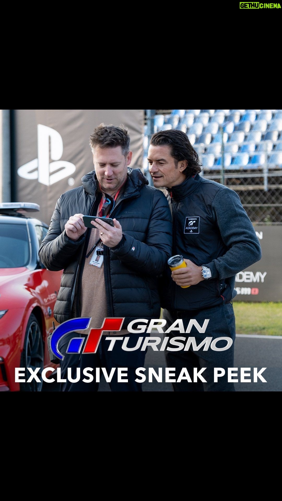 Orlando Bloom Instagram - Based on the inspiring true story of an impossible dream, watch this exclusive sneak peek of #GranTurismoMovie. 🏁 Exclusively in movie theaters this summer.