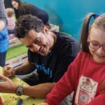 Orlando Bloom Instagram - I arrived in Ukraine today for my first trip back since 2016. I would have never expected the war to have escalated throughout the country since I was there. But today I was fortunate to hear children's laughter at a @UNICEF supported Spilno center, a safe, warm and nurturing space for children to play, learn and receive psychosocial support. Spilno means 'together' in Ukrainian and there are over 180 of these centers here. The one I visited today was built deep down in the metro to ensure their safety. For a few hours every day, parents can drop off their young children and give them a sense of normalcy to play games and just be kids. There was also lots of art supplies and craft materials, which allows them to creatively express themselves, away from the pressures of growing up in a war zone. Children in Ukraine need their childhoods back. Watch this space for more on my visit @unicef_ukraine