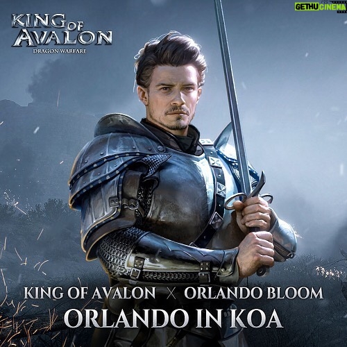 Orlando Bloom Instagram - I’m in! Partnering with @kingofavalon_official. Step up and summon me! #KOAxORLANDOBLOOM  #kingofavalon  #OrlandoInKOA