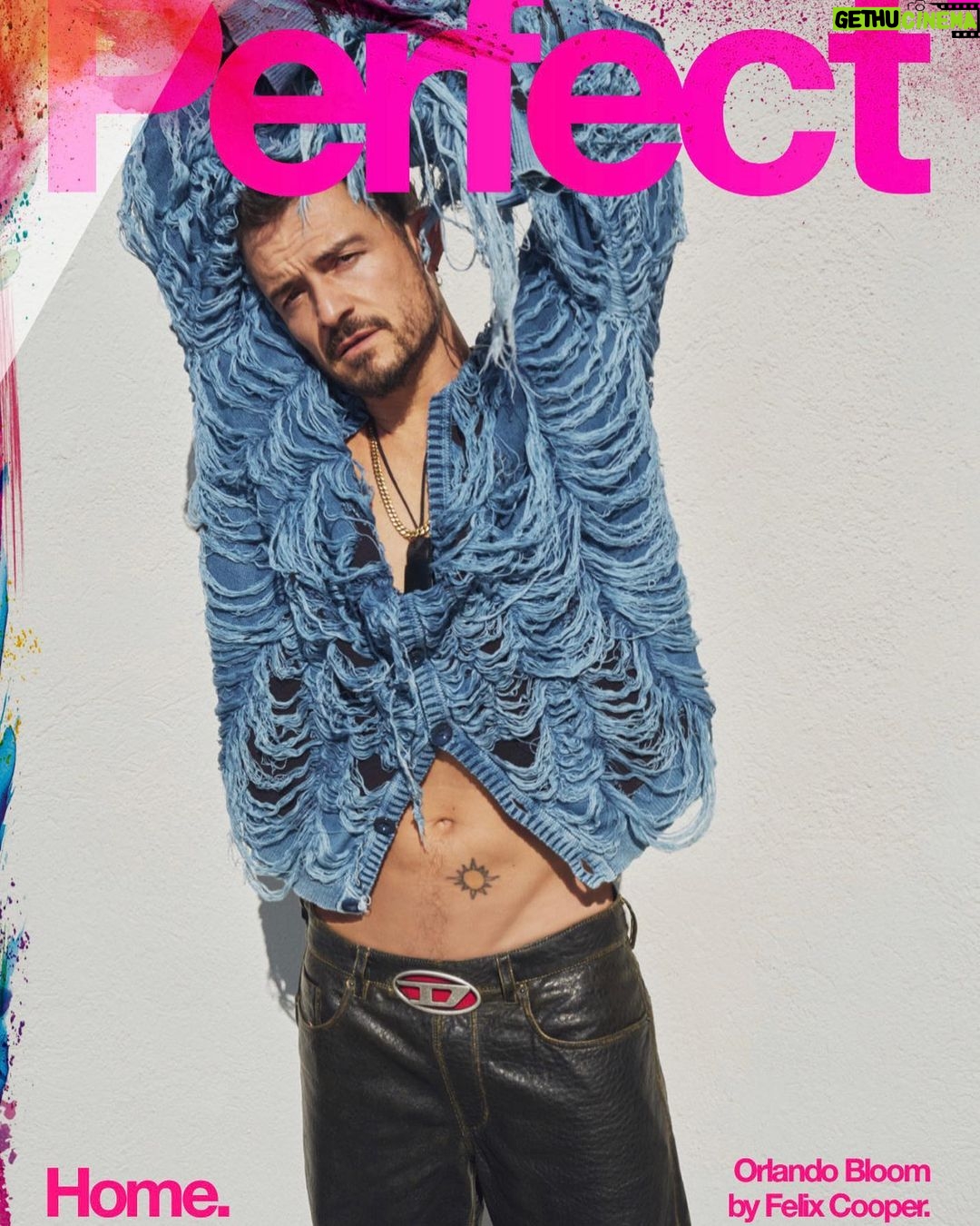 Orlando Bloom Instagram - Thanks for having me @theperfectmagazine💥 Loved talking all things #ToTheEdge 🔜 @peacock 📸 @felix_cooper Styled by @mrmontyjackson featuring @davidyurman @diesel Groomer @guidrozlori Fashion Editor @jeanieus Shot at @chateaumarmont @independentpublicrelations @jodigottlieb1