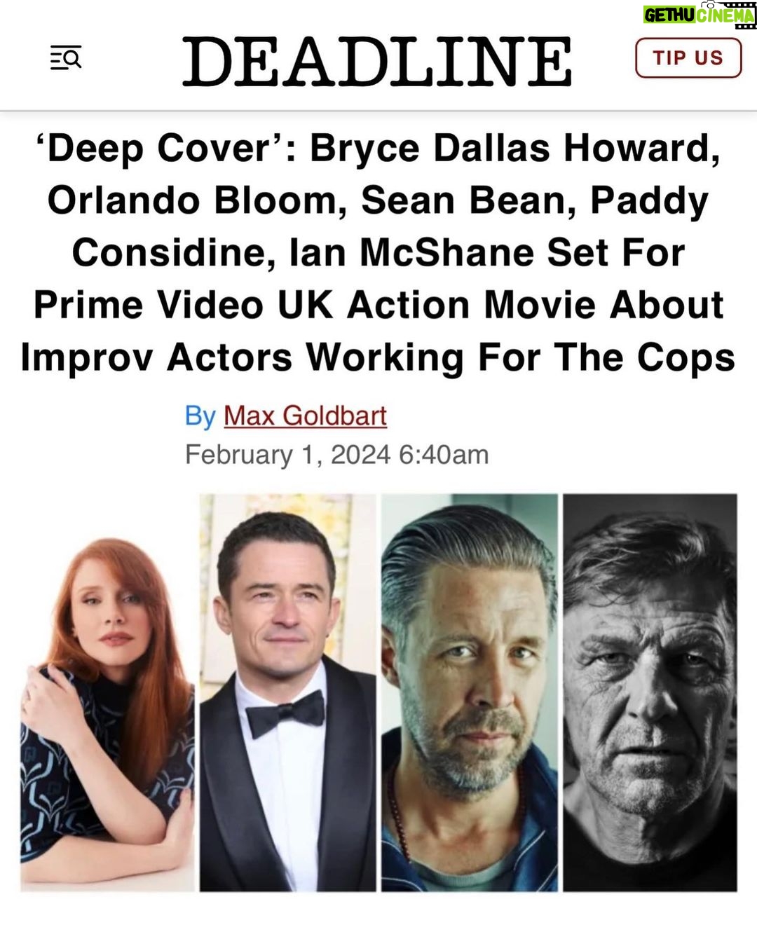 Orlando Bloom Instagram - Excited for this one 👆💥🎭‼️ @primevideo