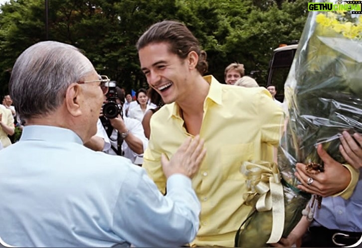 Orlando Bloom Instagram - Daisaku Ikeda - my Mentor and Buddhist Philosopher January 2nd 1928 - November 15th 2023 Nam Myoho Renge Kyo.