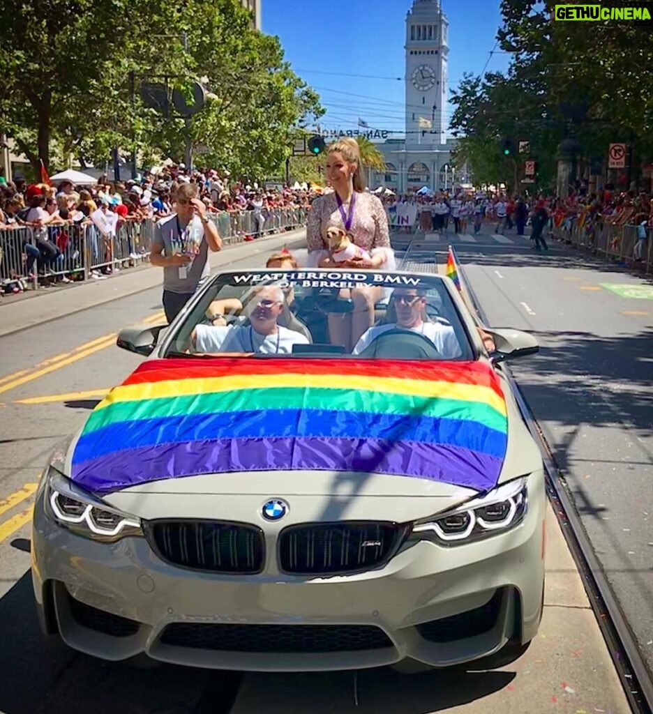 Our Lady J Instagram - Thank you San Francisco for the honor of being a celebrity grand marshal in your beautiful Pride parade! @liberacekisses and I had a great time!!! ❤️🧡💛💚💙💗 San Francisco, California