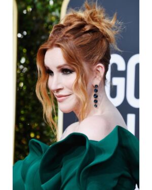 Our Lady J Instagram - What an incredible honor to be amongst all of the talent at the Golden Globes ceremony! Thank you @goldenglobes for nominating @poseonfx for best drama, and congratulations to all of the winners!
And a very special thank you to my team for getting me red-carpet ready ♥️
Hairstyling: @johnnystuntz 
Hair color: @colorbymattrez 
Hair cut: @buddywporter 
Makeup: @palomaromo_mua 
Stylist: @veronica.graye 
Dress: @fouadsarkiscouture 
Jewelry: @mahrukh.akuly.jewelry 
Surgery: @drharrisonlee @drmossi @drdonyoo
Smile: @drdanib
Photos: Frazer Harrison/Jon Kopaloff