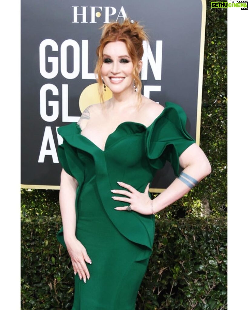 Our Lady J Instagram - What an incredible honor to be amongst all of the talent at the Golden Globes ceremony! Thank you @goldenglobes for nominating @poseonfx for best drama, and congratulations to all of the winners! And a very special thank you to my team for getting me red-carpet ready ♥ Hairstyling: @johnnystuntz Hair color: @colorbymattrez Hair cut: @buddywporter Makeup: @palomaromo_mua Stylist: @veronica.graye Dress: @fouadsarkiscouture Jewelry: @mahrukh.akuly.jewelry Surgery: @drharrisonlee @drmossi @drdonyoo Smile: @drdanib Photos: Frazer Harrison/Jon Kopaloff