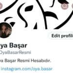 Oya Başar Instagram - Resmî hesabımdir başka twitter hesabım yoktur.