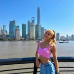 Pamela Reif Instagram - some unposted pics of my November ♥️ now I’m sick in bed, only dreaming about the gym, croissants, flowers and high heels 🤣🤌🏼 📍J Hotel in Shanghai Tower - the viewwwww is out of this world 🤤 on pic 2 it’s the highest building behind me & on pic 4 you’re standing inside of it 👀 PS: how GOOD was his dance (3), considering I spontaneously asked him to join me? 🥹