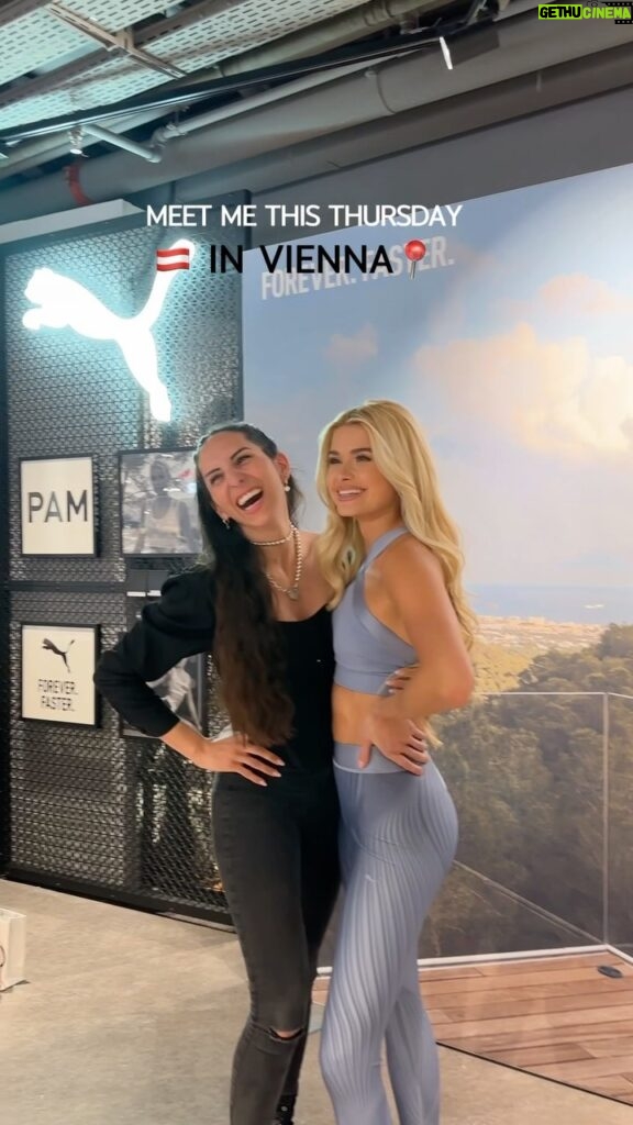 Pamela Reif Instagram - Want to meet me? ♥️🇦🇹 an OPEN Meet & Greet this Thursday, everybody can come by - no ticket, no limit, no nothing 🤓👏🏼 Come for a hug, pictures, a signature on your outfit or to tell me what you always wanted to tell me! ♥️♥️♥️♥️ 📅 this Thursday, 18.01. 🕠 5pm 📍 Puma Store, Vienna Can’t wait to see you all!! 🫶🏼 Vienna, Austria