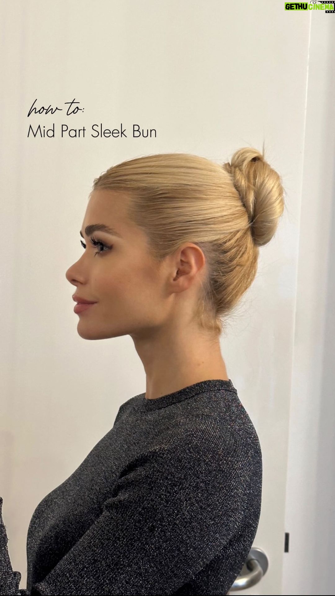Pamela Reif Instagram - A rare sight - not curls, but a SLEEK look 🥸☝🏼 mom answered: „wow you look so elegant, that’s pretty“ 🫣 in case you couldn’t listen, here is what I said in the voice over: Those are 2 nice (and super easy) hairstyles for NYE or any occasion you want to look a bit more sleek and groomed up for 🕺🏼 Instead of regular wax, gel and hair spray (which are mainly based on mineral oils and liquid plastics, so polymers) I am using my 100% natural @ela.beauty hair wax, which is based on beeswax, cornstarch and mango butter 🥭 to make sure the hair sticks with matte finish. Its not greasy & fatty in a shiny way. You can use this for sleek looks like this ponytail ones or just to tame little flyaways when you have open hair 💨 The packaging might be small, but you also dont need a lot of it - so one hair wax lasts for an astonishingly long time 🫶🏼 The sleek bun is also a trendy hairstyle, if you have a bad hair day, greasy hair or the weather is playing games outside - you dont have to care about a thingggg ☔️ Products: @ela.beauty babyhair wax @ela.beauty hair serum brush & TOOTHBRUSH 🤣 #hairstyle #tutorial #hair #sleek #bun #ponytail #elabeauty #natural #elanaturalbeauty
