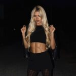 Pamela Reif Instagram – anzeige | a golden light in the dark 🪩✨ sunset light might be my favorite – but I just bought myself a flash camera 👀👀👀😂 that worked preetttttyyyy good, right? Now we got a new level of “my favorite color is black” 

Wearing the new @calzedonia autumn / winter tights from the recent party collection 🪩 

#nightlife #backtobed #haha #calzedonia #feelgoodincalzedonia Ibiza, Spain