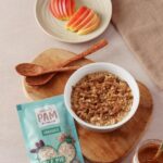 Pamela Reif Instagram - OUT NOW - Porridge inspired by Cake 🍰🎈a creamy dream come true!🥲 This is not a standard oatmeal - becauseeee I either wanted to create a different product or not do it all, since a simple porridge is so easy to do yourself at home (I published over 50 recipes, so I’m quite a master chef in the porridge game hoho) 🫣😬 For 2 years, I have been working on the perfect texture, the creaminess, a delicious taste and that „certain something“ 🫠 I canceled this product several times because I felt like it’s not special enough. There are already lots of porridge mixes on the market - we don’t need an additional „basic one“ with my name on it 👀 But noooow, if you look inside the packet, you’ll see more than just oats… 🍰 Other than a cake, you can prepare the „cake-porridges“ in no time at all, without mental effort and cooking skills. Even if you CAN’T COOK - you can get a perfect cake-porridge with this one! ♥️ 1. Brownie Style 🍫 tastes like delicious, ultra creamy & thick brownie batter! 2. Apple Pie 🍎 reminds you of grandma’s warm apple pie 3. Specials 🍪 with baked cookie pieces (Brownie) and caramelised almonds (Apple Pie) 4. You only need to add WATER 🥛❌ No milk, cooking pot or stove (Herd) necessary! 5. Extremely creamy thanks to fermented oat drink powder 6. Only ca. 230kcal per portion & the macros are ON POINT! 😮‍💨 7. Toppings 🧁 are tastewise not necessary, but since calories are quite low you can of course go wild! 8. 25% of your daily fiber per portion 🌱 9. Regular size + small packages, which are nice to take to the office or traveling 💻🧳 10. Organic, vegan & without artificial sweeteners 📱 Get them now at www.naturally-pam.com #cake #porridge #brownie #applepie #naturallypam #pamelareif #outnow Out Now
