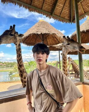 Pao Piched Jongjaihan Instagram - 🐒 ลิงน้อยกับนีราฟ 🦒
.
📸 : @aum.chld