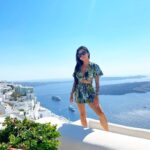 Paola Shea Instagram - Missing Greece! Next stop is Tulum after baby Peyton is born Santorini Greece